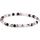 Montres & Bijoux Bracelets Phoenix Import Bracelet élastique pierres de Quartz Tourmaline Blanc
