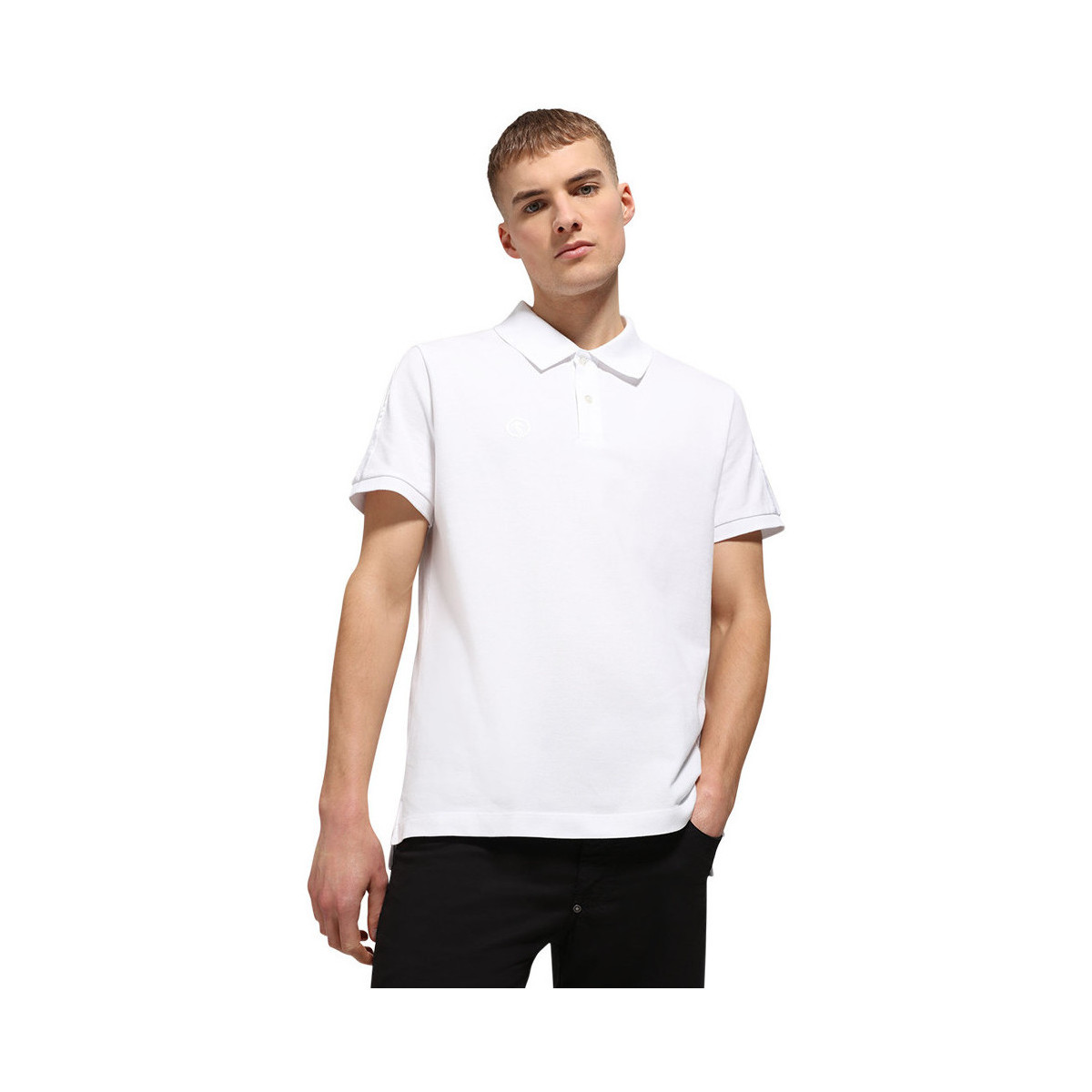 Vêtements Homme T-shirts & Polos Bikkembergs Polos  Blanc Blanc