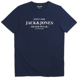Vêtements Homme T-shirts & Polos Jack & Jones TEE-SHIRT HOMME - NAVY BLAZER - S NAVY BLAZER