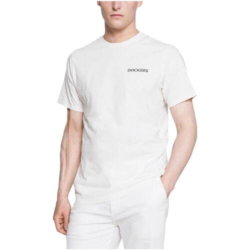 Vêtements Homme T-shirts capture manches courtes Dockers  Blanc