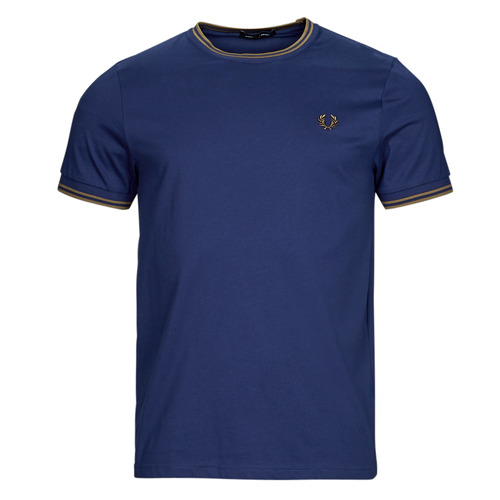 Vêtements Homme Tottenham Hotspur FC T Shirt Infant Boys Fred Perry TWIN TIPPED T-SHIRT Bleu