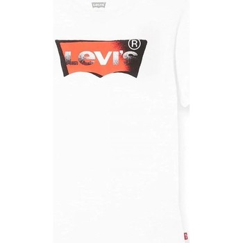 Vêtements Enfant T-shirts manches courtes Levi's 9EE909 SPRAY BATWING-WHITE Blanc