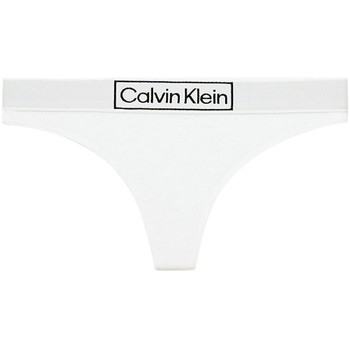 Sous-vêtements Femme Strings Calvin Klein Jeans String  Ref 56884 100 Blanc Blanc