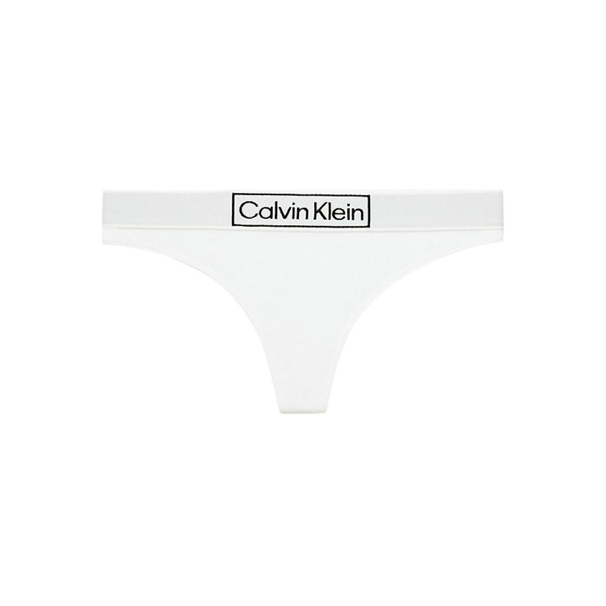 Sous-vêtements Femme Culottes & slips Calvin Logo-Bund Klein Jeans String  Ref 56884 100 Blanc Blanc