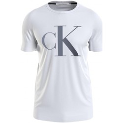 Vêtements Homme T-shirts & Polos Calvin Klein Jeans T Shirt Homme Calvin Klein Ref 56881 YAF Blanc Blanc