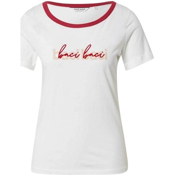 Vêtements Femme T-shirts taglio manches courtes Naf Naf  Blanc
