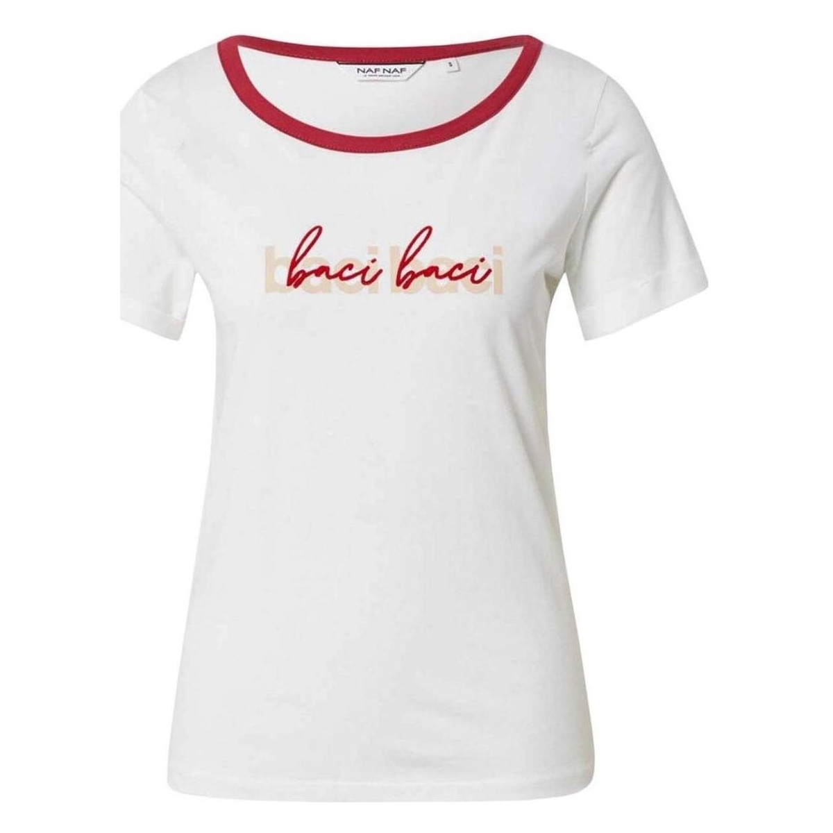 Vêtements Femme T-shirts manches courtes Naf Naf  Blanc