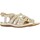 Chaussures Femme Sandales et Nu-pieds Geox Sandale Cuir Vega D25R6D Beige