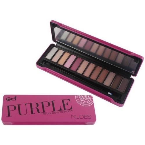 Beauté Femme Palettes maquillage yeux Gloss ! Palette de maquillage Purple Nude violet - 25pcs Rose