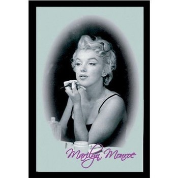 Maison & Déco Miroirs Bazooka Miroir rectangulaire sérigraphié Marilyn Noir