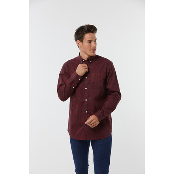 Vêtements Homme Chemises manches longues Lee Cooper Chemise DORIC Red blood Red blood
