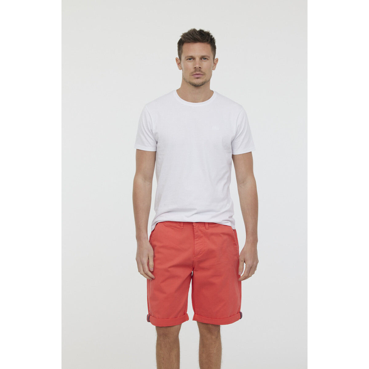 Vêtements Homme Shorts Five-pocket-jeans / Bermudas Lee Cooper Shorts Five-pocket-jeans NARO Acide orange Orange