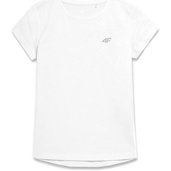 Vêtements Fille T-shirts manches courtes 4F JTSD001 Blanc