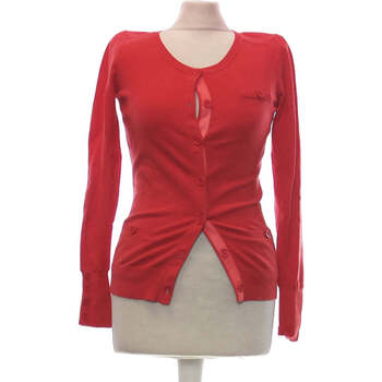 Vêtements Femme Gilets / Cardigans Essentiel Gilet Femme  38 - T2 - M Rouge