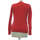 Vêtements Femme Gilets / Cardigans Essentiel gilet femme  38 - T2 - M Rouge Rouge