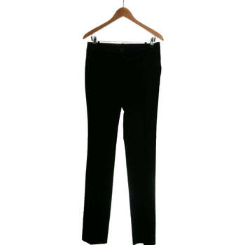 pantalon mango  pantalon droit femme  38 - t2 - m noir 