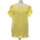 Vêtements Femme T-shirts & Polos Sandro top manches courtes  36 - T1 - S Jaune Jaune
