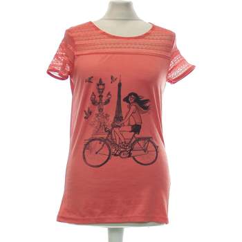 t-shirt sepia  top manches courtes  36 - t1 - s rose 