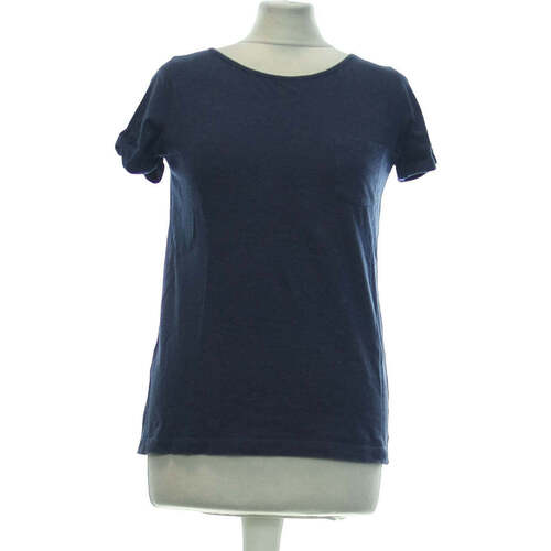 Vêtements Femme emilio pucci junior all over print leggings item Sézane top manches courtes  36 - T1 - S Bleu Bleu