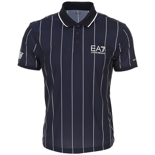 Vêtements Homme T-shirts & Polos Emporio Armani embroidered-logo cap Polo Bleu