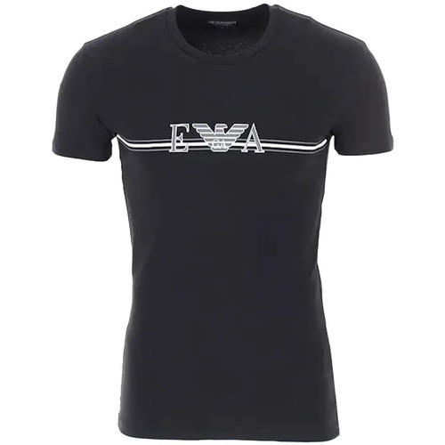 Vêtements Homme T-shirts manches courtes Emporio Armani Logo original Noir