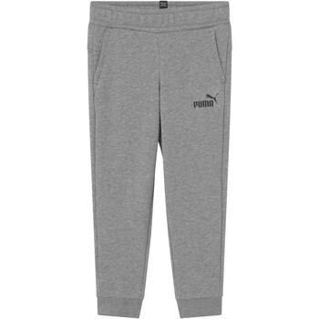 Vêtements Fille Pantalons Puma Niebieskie Jogging  ESS Logo Gris