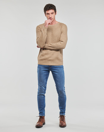 Pull&Bear Join Life Jean coupe carotte Bleu clair SKIM SKINNY JEANS side IN ORGANIC COTTON  SPACE BOOM