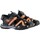 Chaussures Fille Sandales et Nu-pieds Geox Sandale Cuir  Borealis Noir