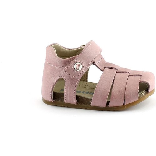 Chaussures Enfant Sandales En Suède Laminé Zaffiro Naturino FAL-CCC-0736-PI Rose