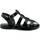 Chaussures Femme Sandales et Nu-pieds L'angolo Del Cuoio ANG-E22-9933-NE Noir
