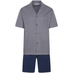 Vêtements Homme Pyjamas / Chemises de nuit Christian Cane Pyjama court coton Nael Bleu