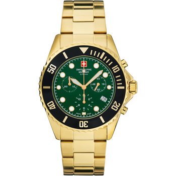 Swiss Military 7053.9117 Homme Montres Analogiques Swiss Alpine Military Swiss Military 7053.9114, Quartz, 42mm, 10ATM Doré