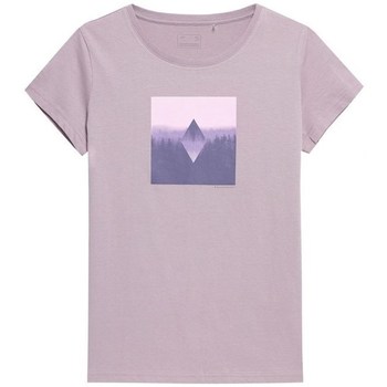 Vêtements Femme T-shirts manches courtes 4F TSD061 Violet