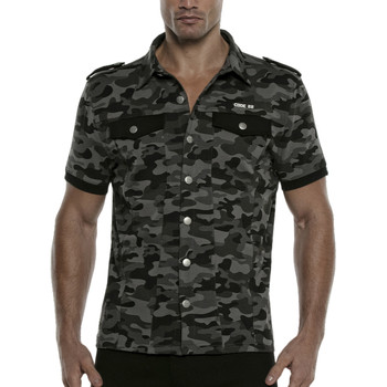 Vêtements Homme Chemises manches longues Code 22 Chemise manches courtes Stretch Code22 Camouflage
