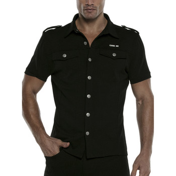 Vêtements Homme Chemises manches longues Code 22 Chemise manches courtes Stretch Code22 Noir