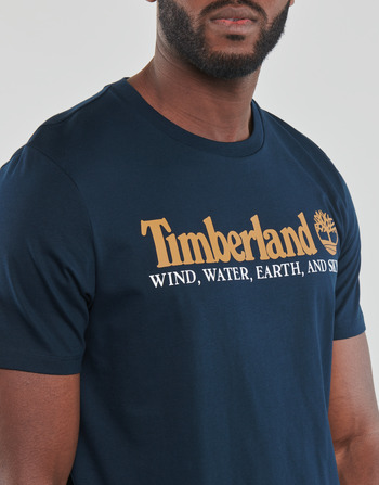 Timberland WIND WATER EARTH AND SKY SS FRONT GRAPHIC TEE Bleu marine