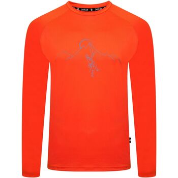 Vêtements Homme lace-overlay structured-shoulder T-shirt Dare 2b Righteous II Orange
