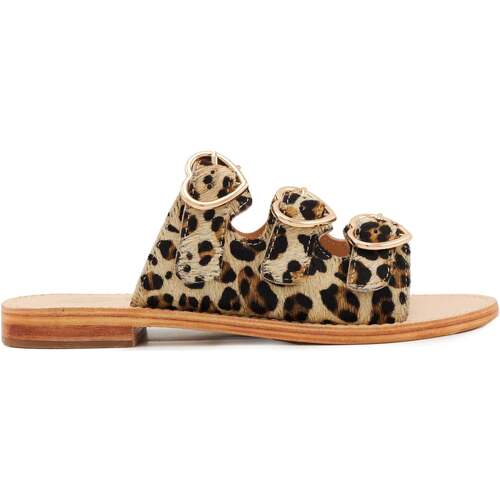 Chaussures Femme Edith Monsieur Madame Loulou Blanc Rose Gold Glitter Paname Oh My Sandals Leopard Multicolore