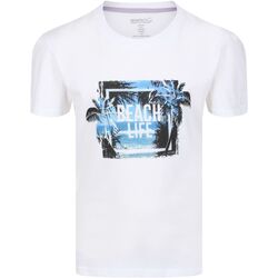 graphic-logo organic cotton T-shirt Weiß