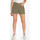 Vêtements Femme Shorts / Bermudas Le Temps des Cerises Short mosta en jeans kaki clair à fermeture asymétrique Vert