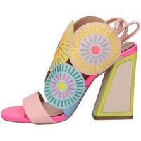 Chaussures Femme Sandales et Nu-pieds Exé Shoes esential Exe' DOMINIC-428 Sandales Femme Rose / jaune / corail Rose
