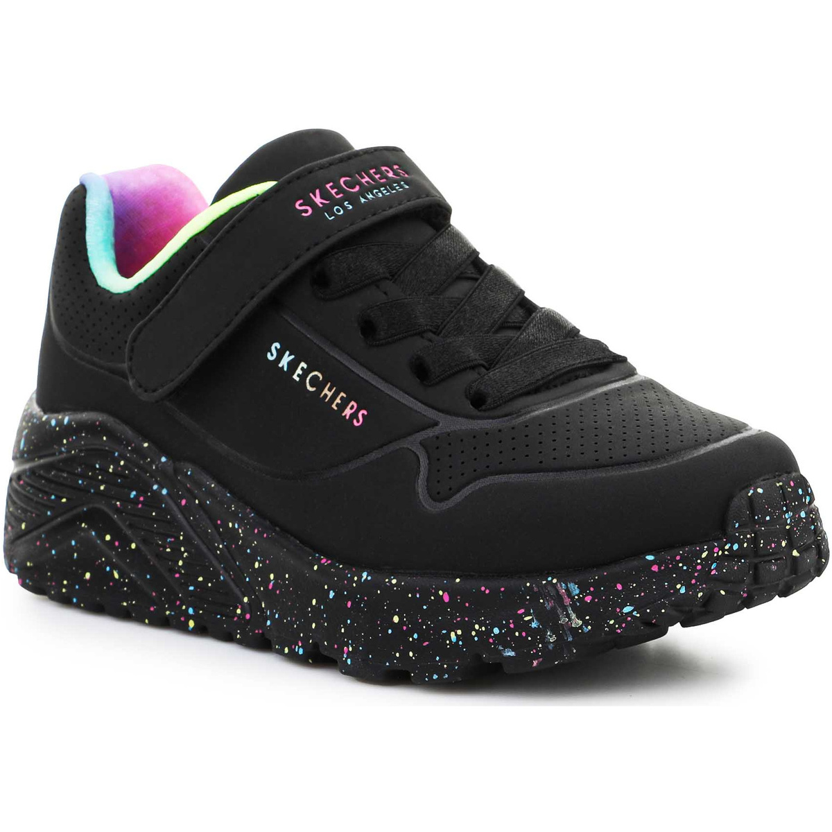Chaussures Fille Sandales et Nu-pieds Skechers Uno Lite - RAINBOW SPECKS 310457-BKMT Noir