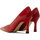 Chaussures Femme Doublure : Cuir  Rouge