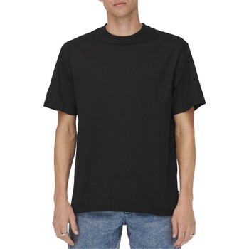 Vêtements Homme T-shirts manches courtes Only & Sons  22022532 Noir