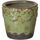 Maison & Déco Vases / caches pots d'intérieur Ixia Cache-pot vert en céramique vieillie Vert