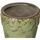 Maison & Déco Vases / caches pots d'intérieur Ixia Cache-pot vert en céramique vieillie Vert