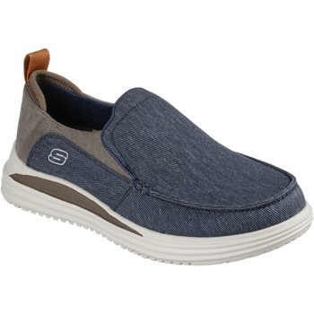 Chaussures Homme Slip ons Skechers Proven Evers Bleu