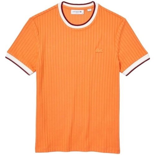 Vêtements Femme T-shirts & Polos Lacoste prix dun appel local  Ref 56933 NPB Orange Orange