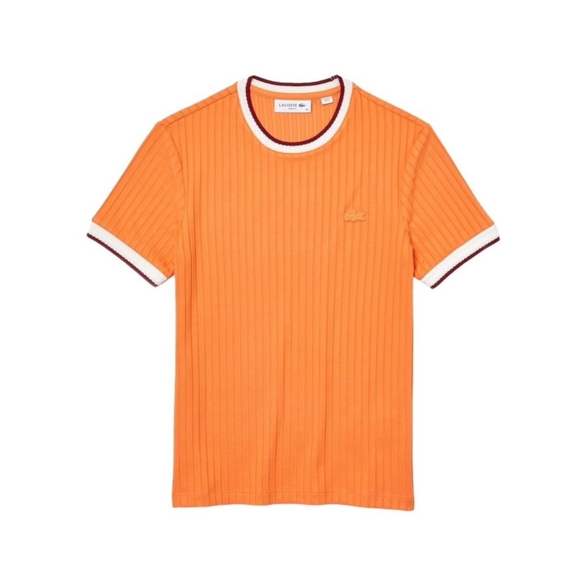 Vêtements Femme T-shirts & Polos Lacoste T Shirt Femme  Ref 56933 NPB Orange Orange