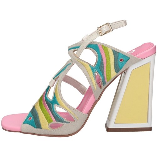 Chaussures Femme Sandales et Nu-pieds Exé Shoes Crusir Exe' DOMIINIC 522 Sandales Femme Glace / rose / jaune Multicolore